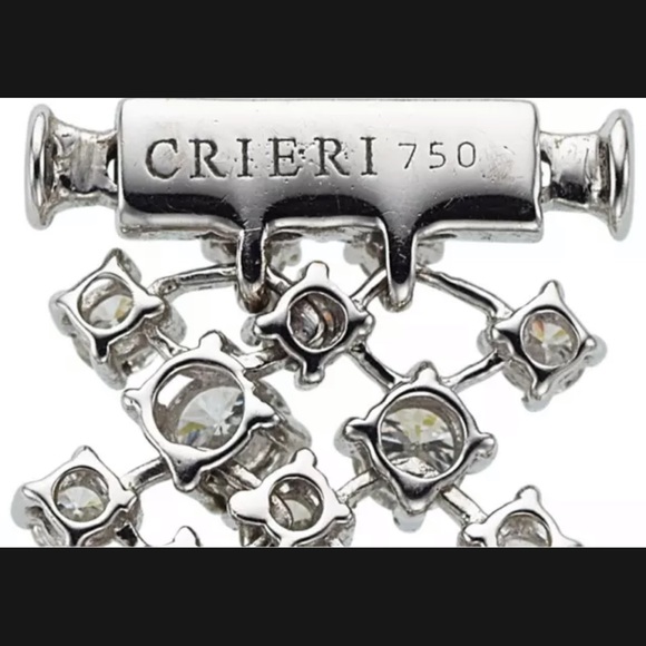 Crieri, Diamond 21 Cts White Gold Jewelry Suite - Picture 4 of 5